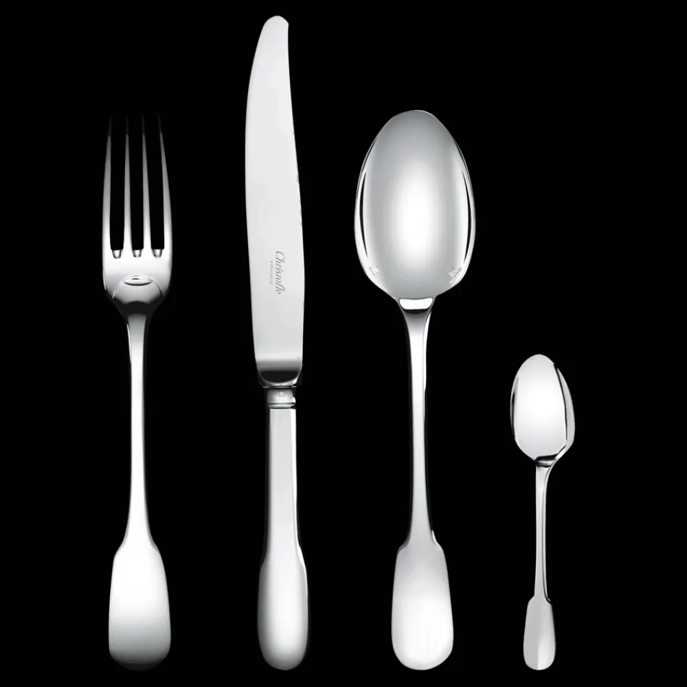 Christofle 24-Piece Silver-Plated Flatware Set with Storage Box