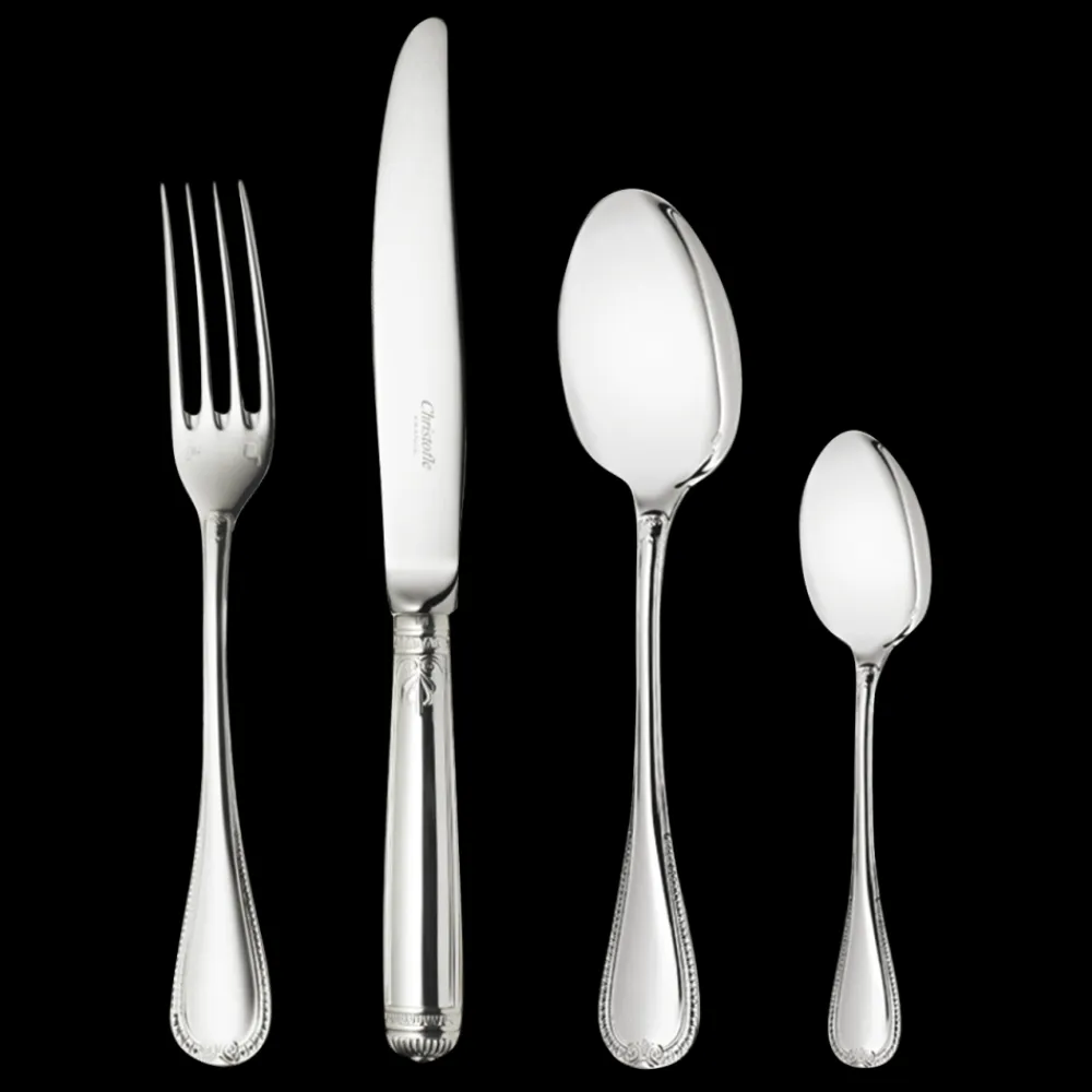 Christofle 48-Piece Silver-Plated Flatware Set with Storage Box