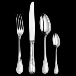 Christofle 24-Piece Silver-Plated Flatware Set with Storage Box