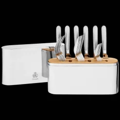 Christofle 24-Piece Stainless Steel Flatware Set