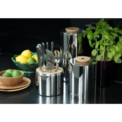 Christofle 24-Piece Stainless Steel Flatware Set with Storage Capsule