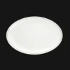 Christofle Platinum Finish Oval Porcelain Platter - 15 in