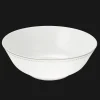 Christofle Platinum Finish Porcelain Salad Serving Bowl