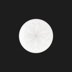 Christofle Porcelain Bread Plate Platinum Finish