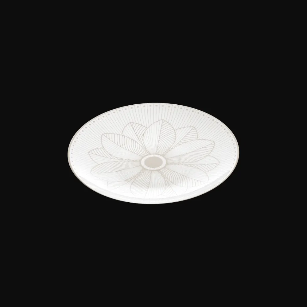 Christofle Porcelain Bread Plate Platinum Finish