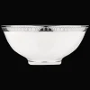 Christofle Porcelain Chinese Soup Bowl Platinum finish