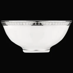 Christofle Porcelain Chinese Soup Bowl Platinum finish