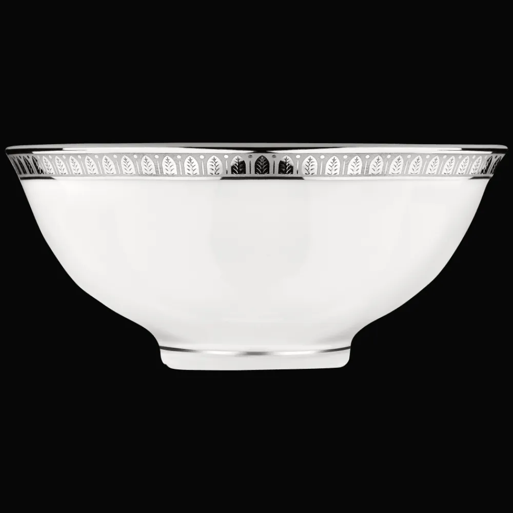 Christofle Porcelain Chinese Soup Bowl Platinum finish