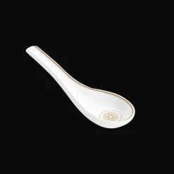 Christofle Porcelain Chinese Spoon Platinum Finish