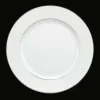Christofle Porcelain Dessert Plate with Leafing