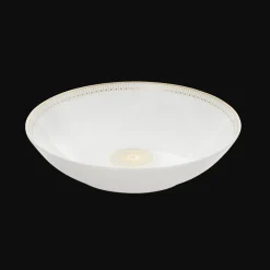 Christofle Porcelain Soup Cereal Bowl Gold Finish