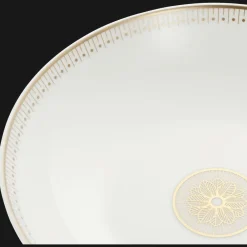 Christofle Porcelain Soup Cereal Bowl Gold Finish
