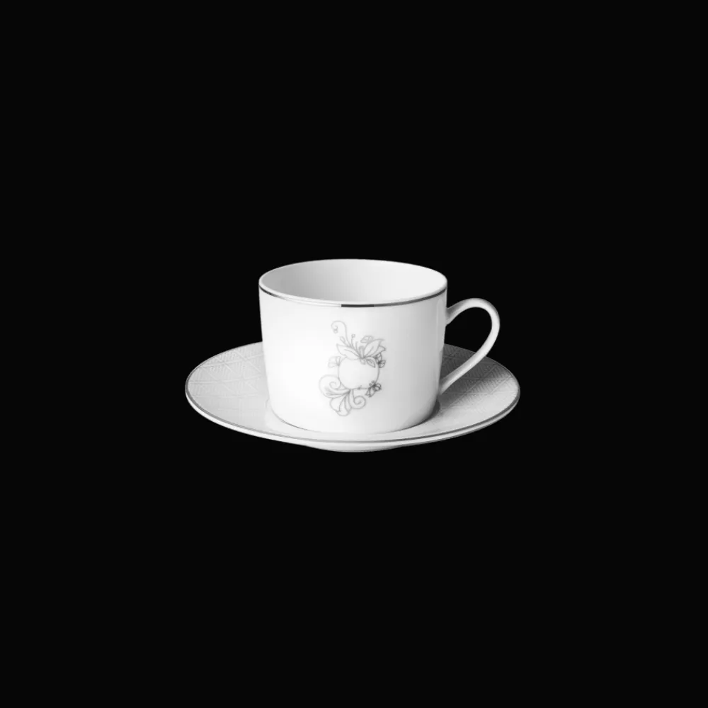 Christofle Porcelain Tea/Coffee Cup & Saucer