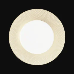 Christofle Porcelain Underplate Gold Finish