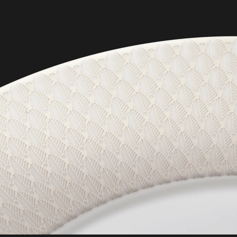 Christofle Porcelain Underplate Platinum Finish