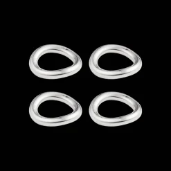 Christofle Set of 4 knife / chopstick rests Vertigo Silver plated