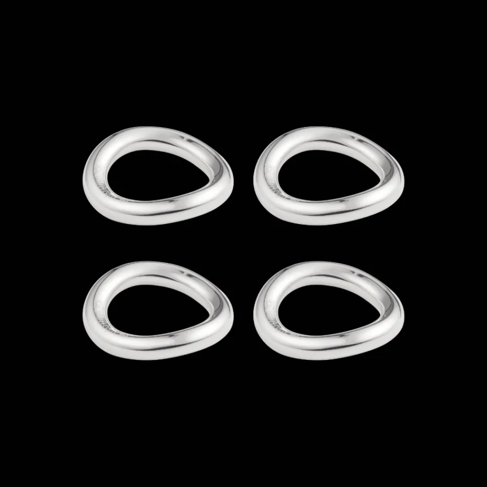 Christofle Set of 4 knife / chopstick rests Vertigo Silver plated