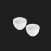 Christofle Set of 2 Porcelain Soup Bowls