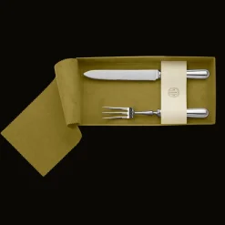 Christofle Set of 2 Silver-Plated Carving Pieces