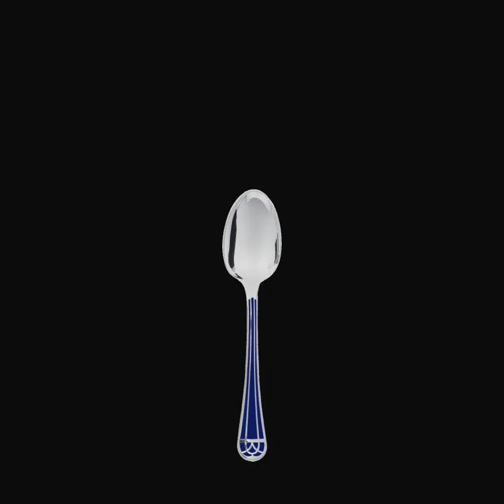 Christofle Silver-Plated After dinner teaspoon - Marbled Blue