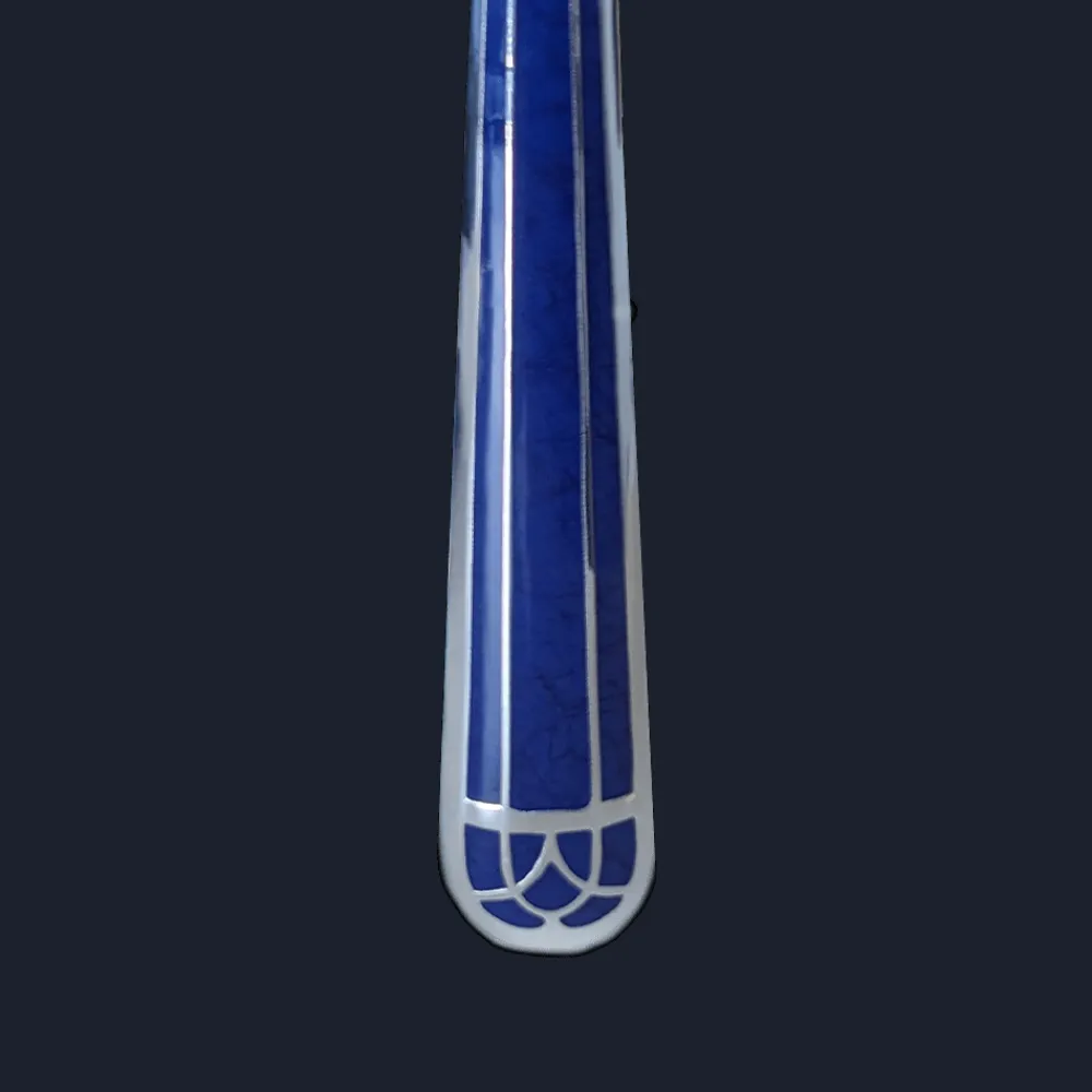 Christofle Silver-Plated After dinner teaspoon - Marbled Blue