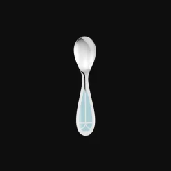 Christofle Silver-Plated Baby Spoon & Fork Set - Ice Blue