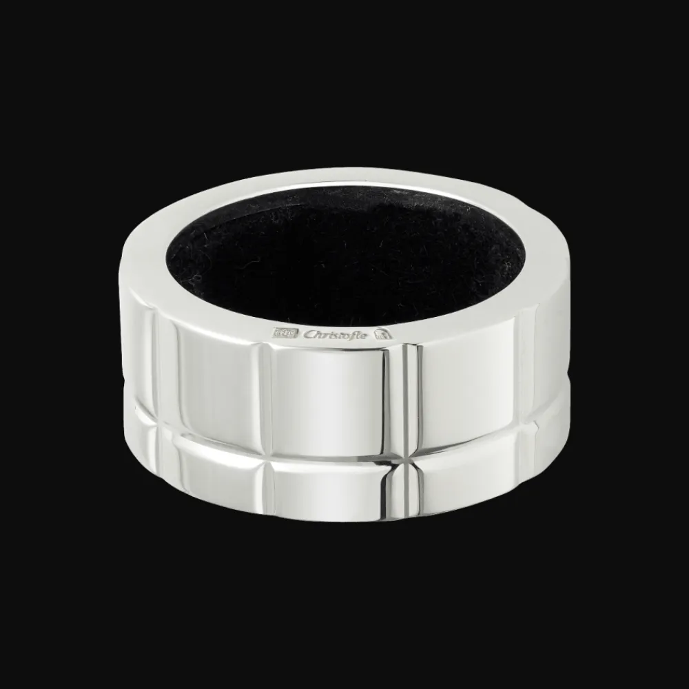 Christofle Silver plated Bacchus ring