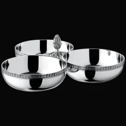 Christofle Silver-Plated 3-Bowl Server