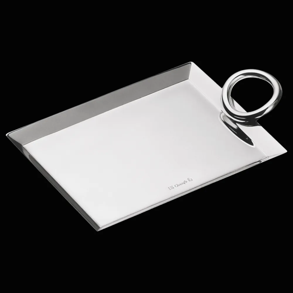 Christofle Silver-Plated Business Card Tray - 5 x 3.5 in
