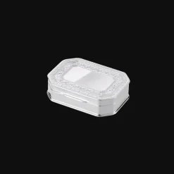 Christofle Silver-Plated Cut Edges Trinket box