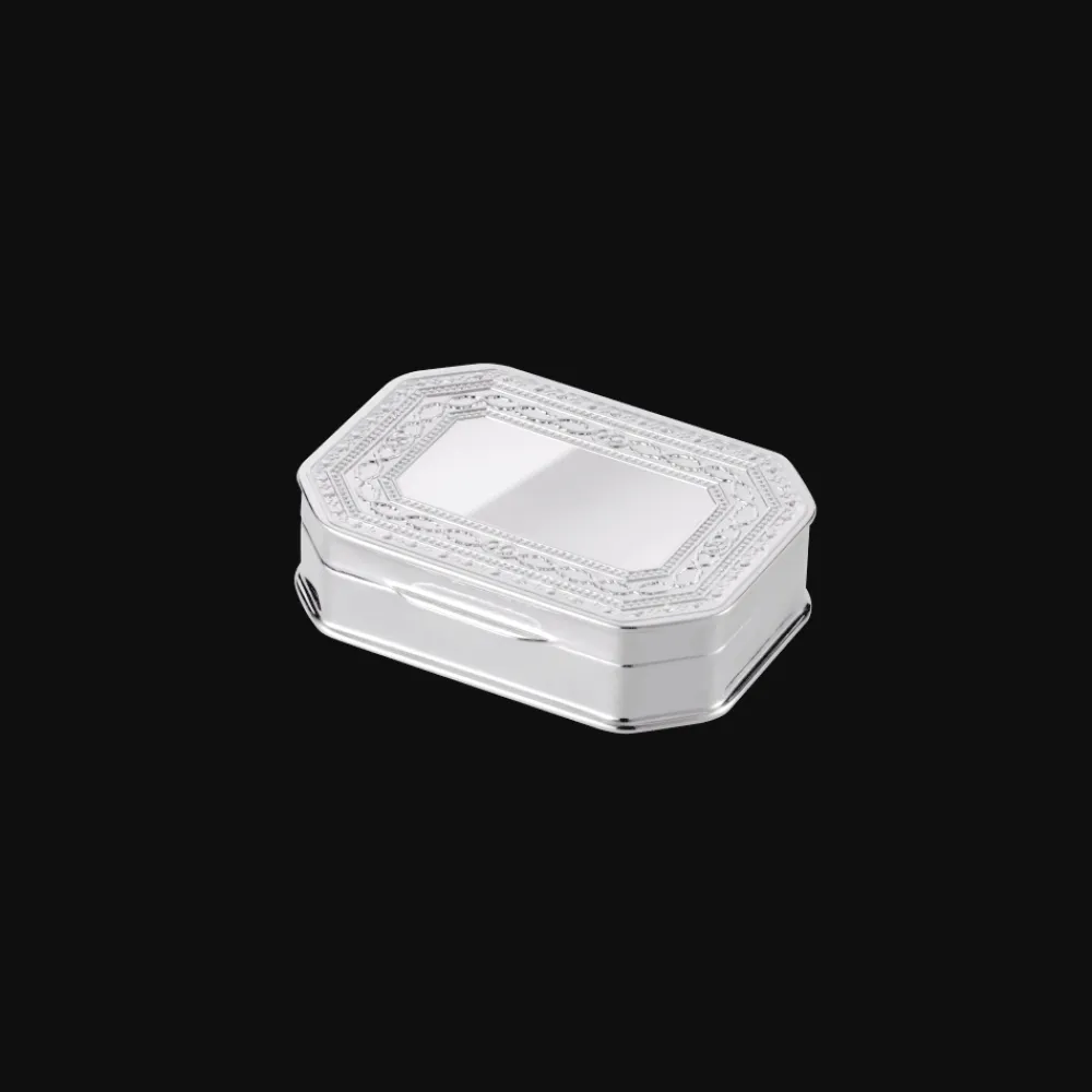 Christofle Silver-Plated Cut Edges Trinket box