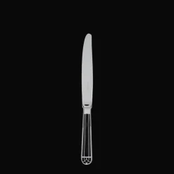 Christofle Silver-Plated Dessert Knife - Black