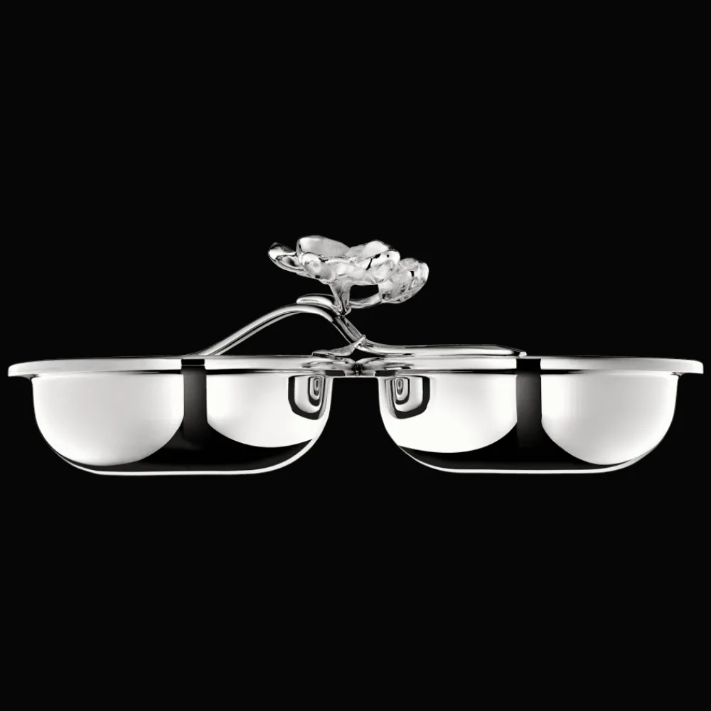 Christofle Silver-Plated Dual Bowl Serving Dish