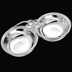 Christofle Silver-Plated Dual Bowl Serving Dish