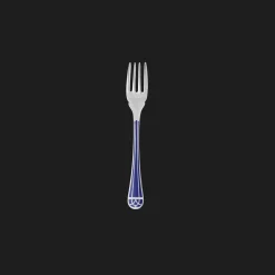 Christofle Silver-plated Fish Fork - Marbled Blue