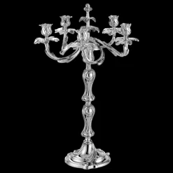 Christofle Silver-Plated Five Light Candelabra