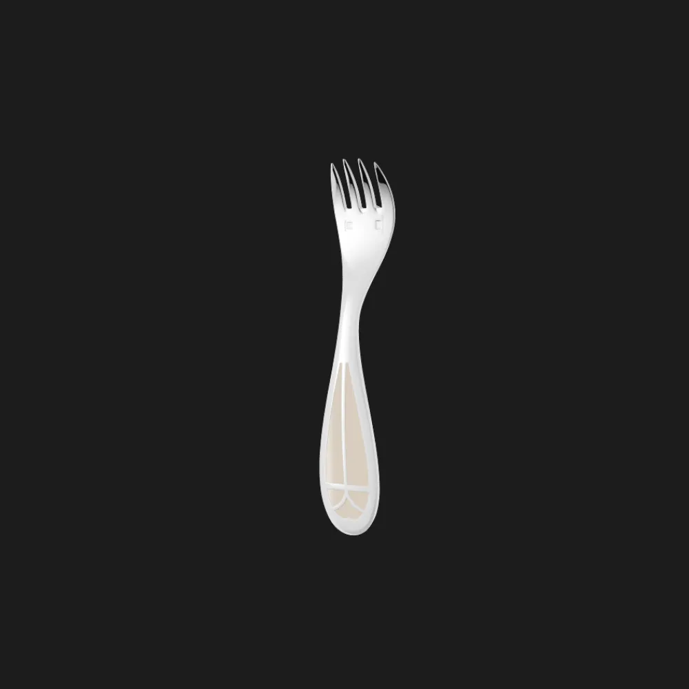 Christofle Silver-plated Flatware set for baby (2 pieces) - Ivory