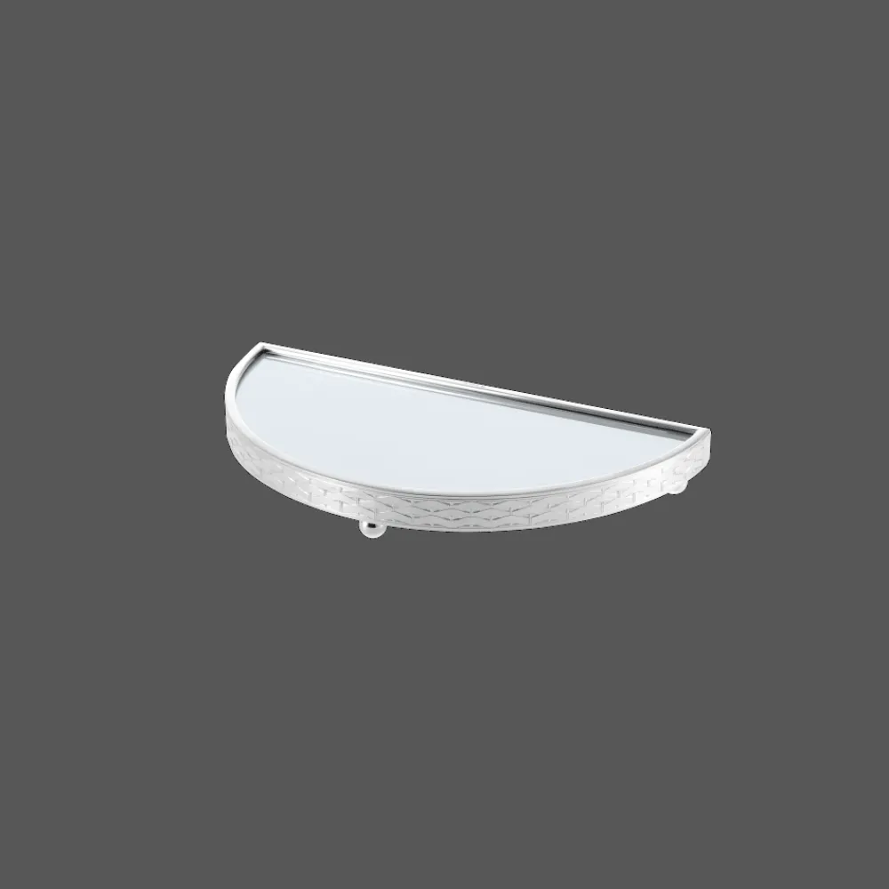 Christofle Silver-Plated Half Circle Surtout Tray 12 x 6 in