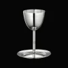 Christofle Silver-Plated Kiddush Cup and Saucer