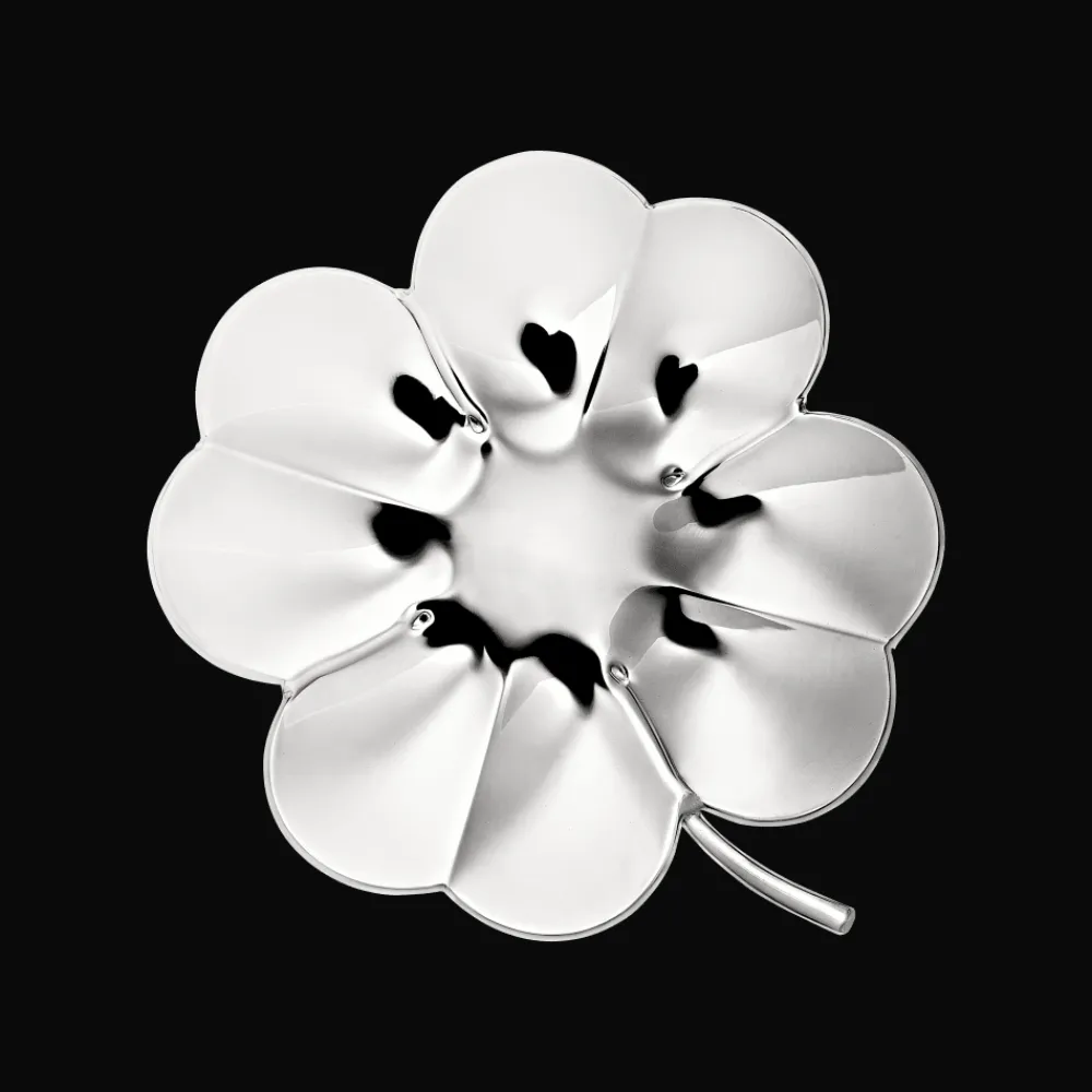 Christofle Silver-Plated Lucky 4-Leaf Clover Bowl