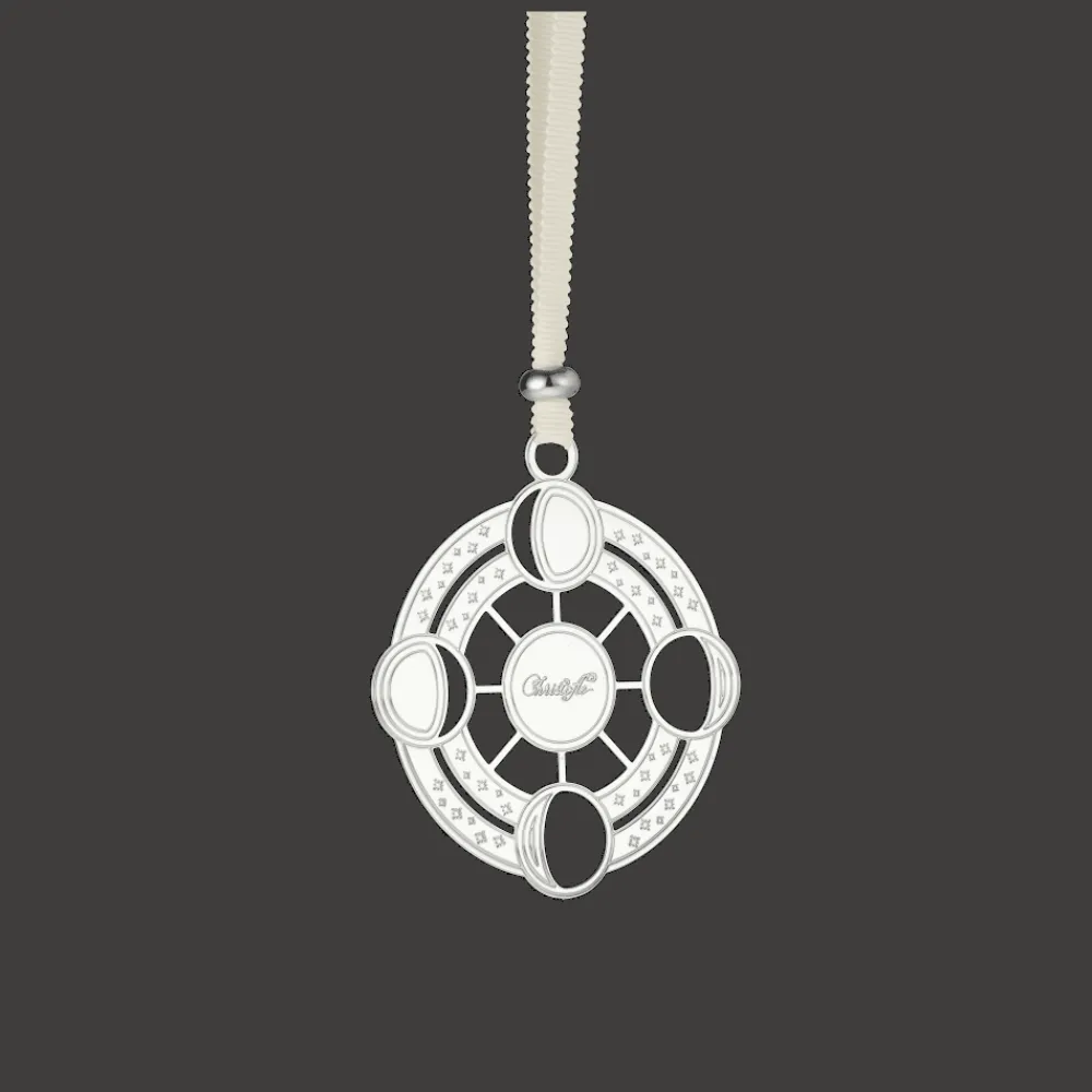 Christofle Silver-Plated Moon Phases Ornament - 2023