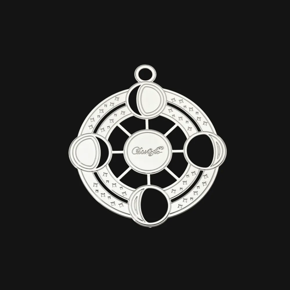 Christofle Silver-Plated Moon Phases Ornament - 2023