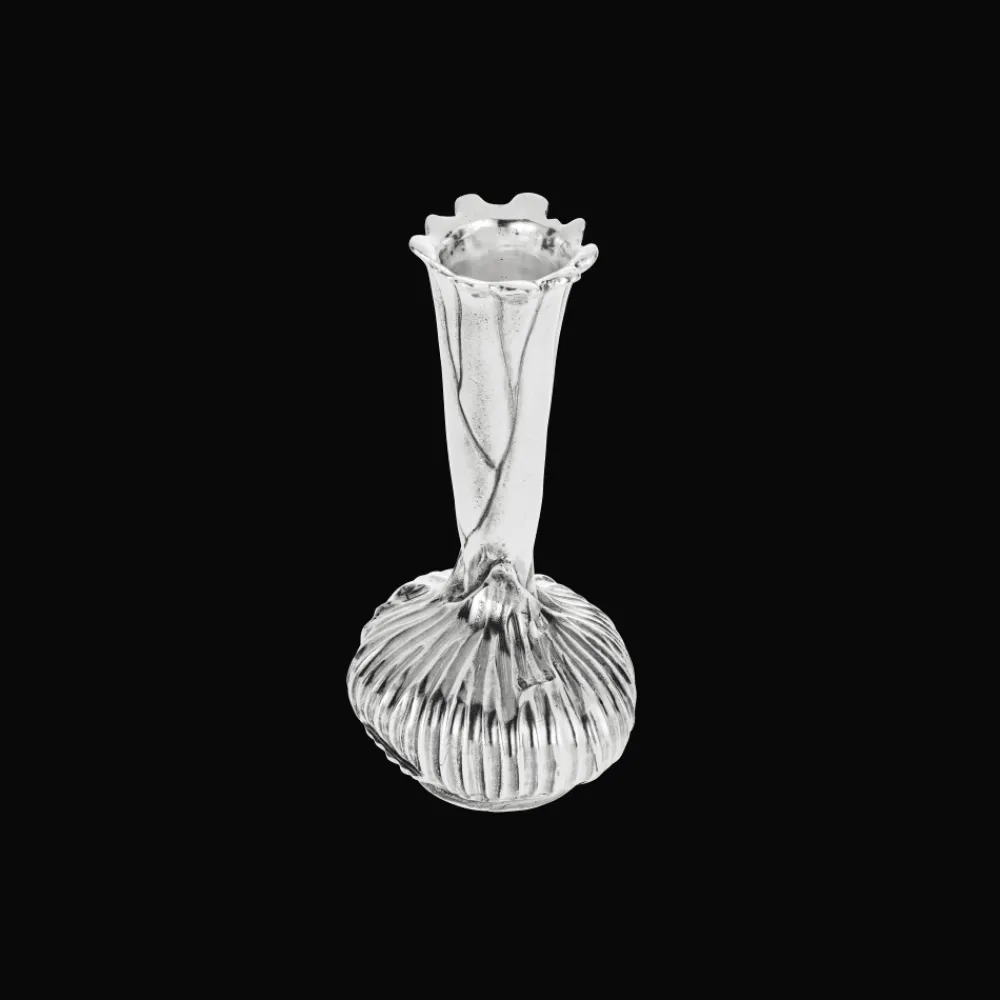 Christofle Silver-Plated Onion Shape Vase