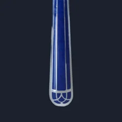 Christofle Silver-Plated Oyster Fork - Marbled Blue