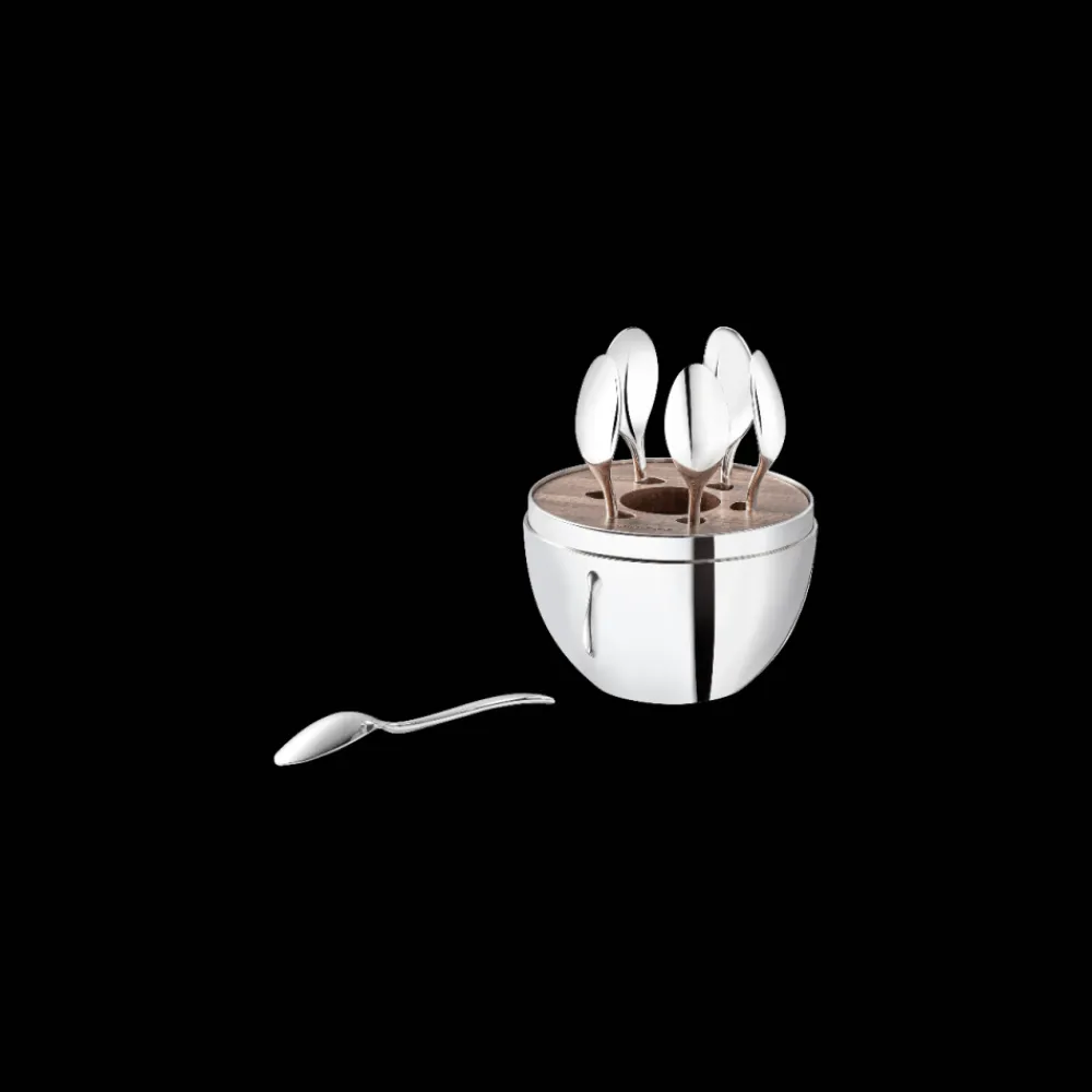 Christofle Silver-Plated 6-Piece Espresso Spoon Set