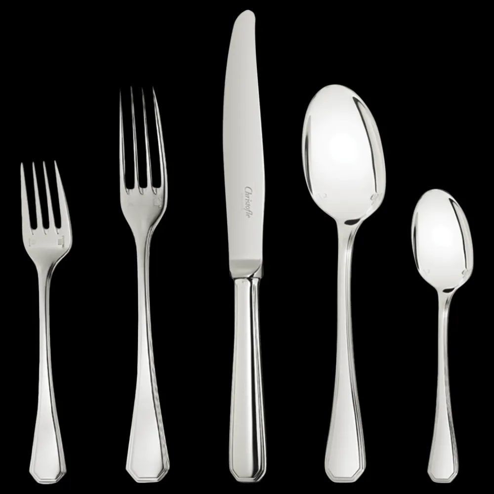 Christofle Silver-Plated 5-Piece Flatware Set