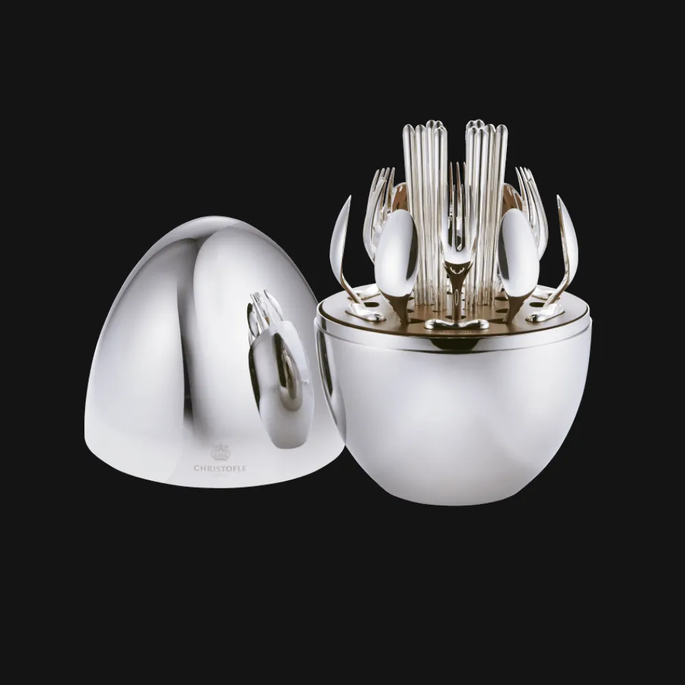 Christofle Silver-Plated 24-Piece Flatware Set
