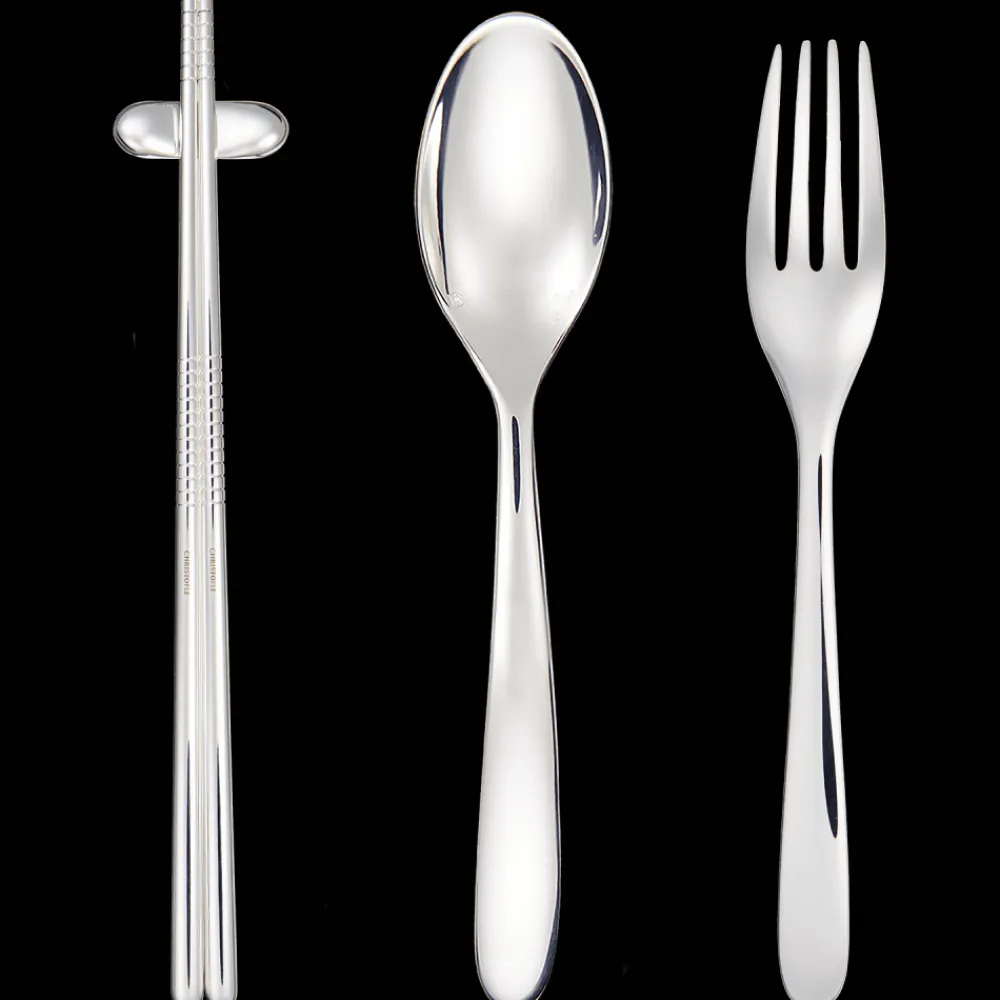 Christofle Silver-Plated 24-Piece Flatware Set