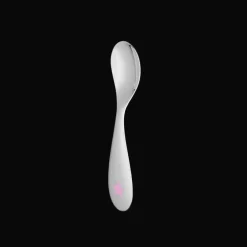Christofle Silver-Plated Pink Star Baby Spoon