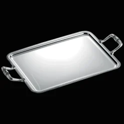Christofle Silver-Plated Rectangular Serving Tray with Handles